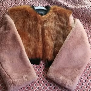 Faux fur mini jacket
